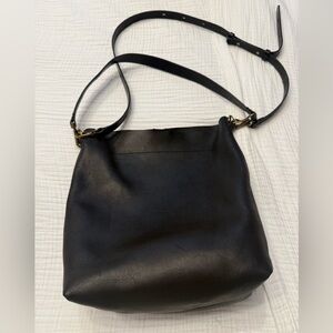 Madewell Black Leather Shoulder Bag
